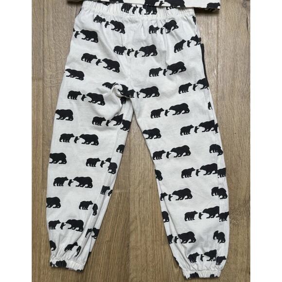 Kate Quinn 2 Piece Kid Size 5Y Bears Lounge Pants Hooded Shirt Organic Cotton - Picture 6 of 10